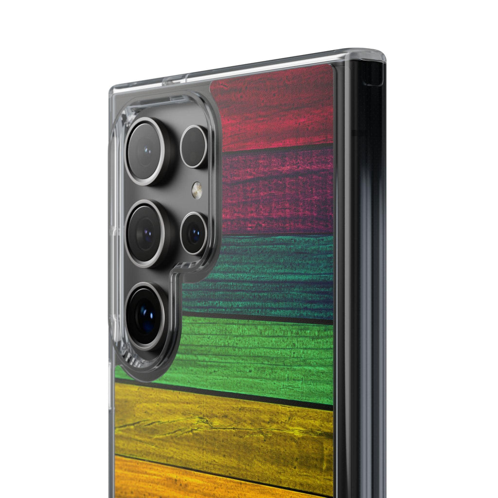 Rainbow On Woods Clear Cases
