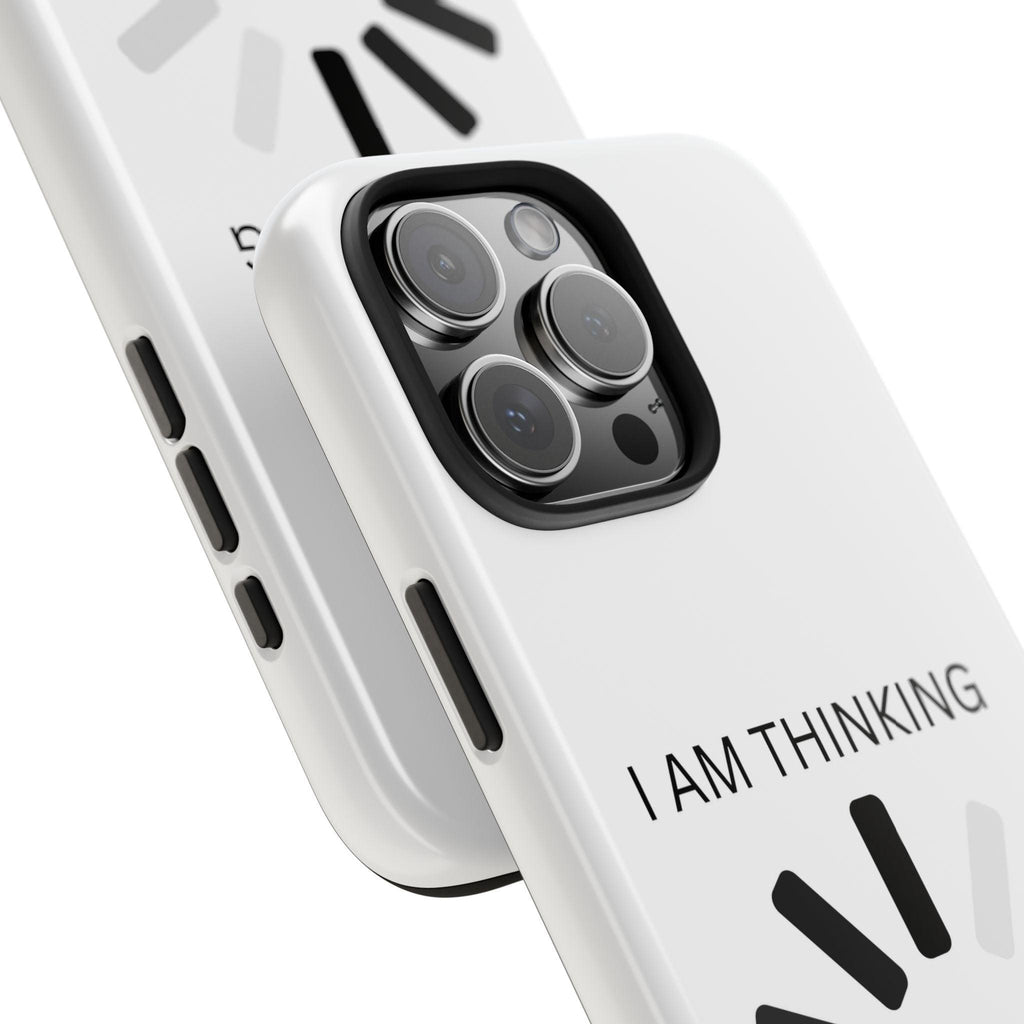 I Am Thinking To Much Text Printed Tough Phone Cases