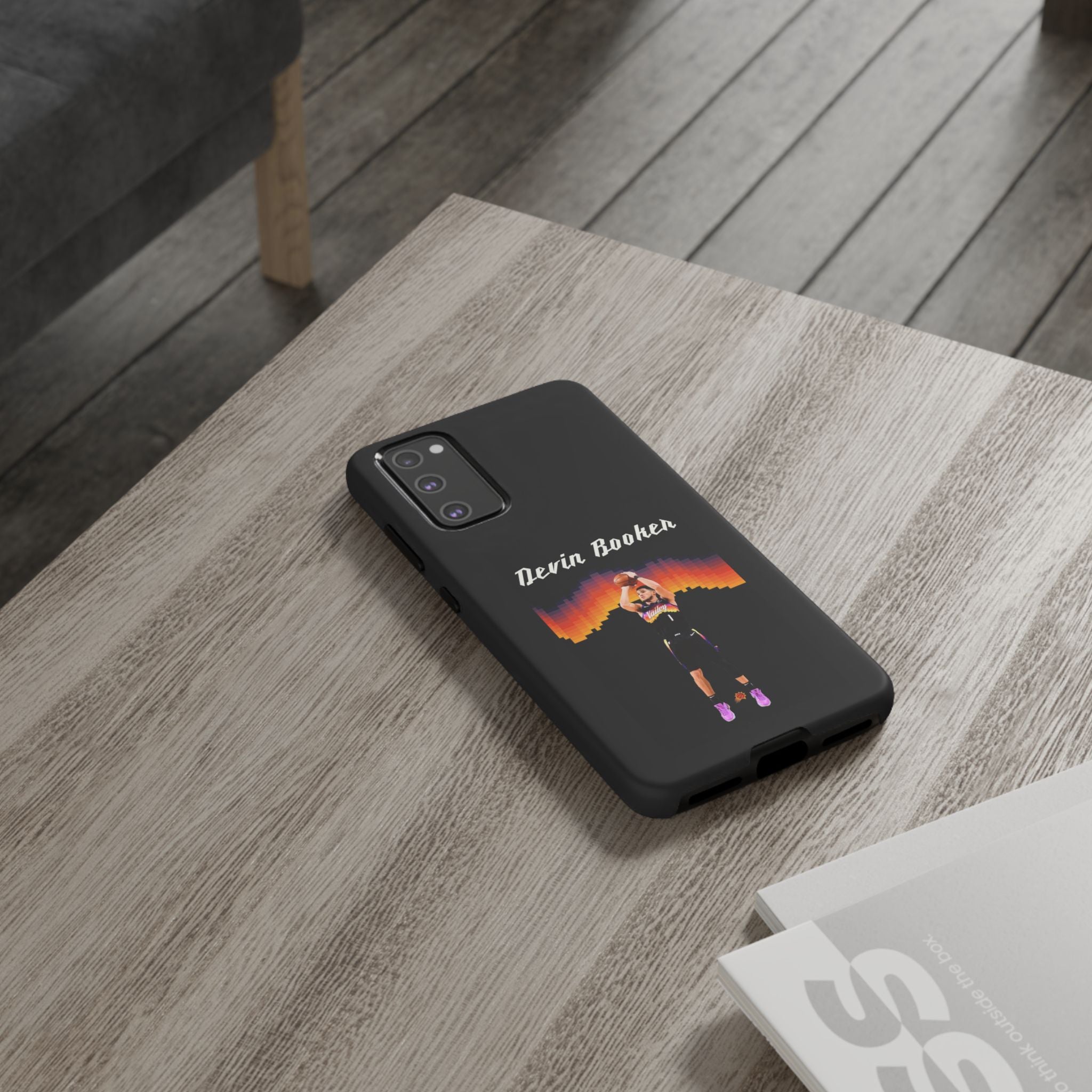 Devin Booker Precision Blaze Series – Dual-Layer ShockGuard Protection | Fits iPhone 8–16 Pro Max & Samsung Galaxy S10–S25 Ultra