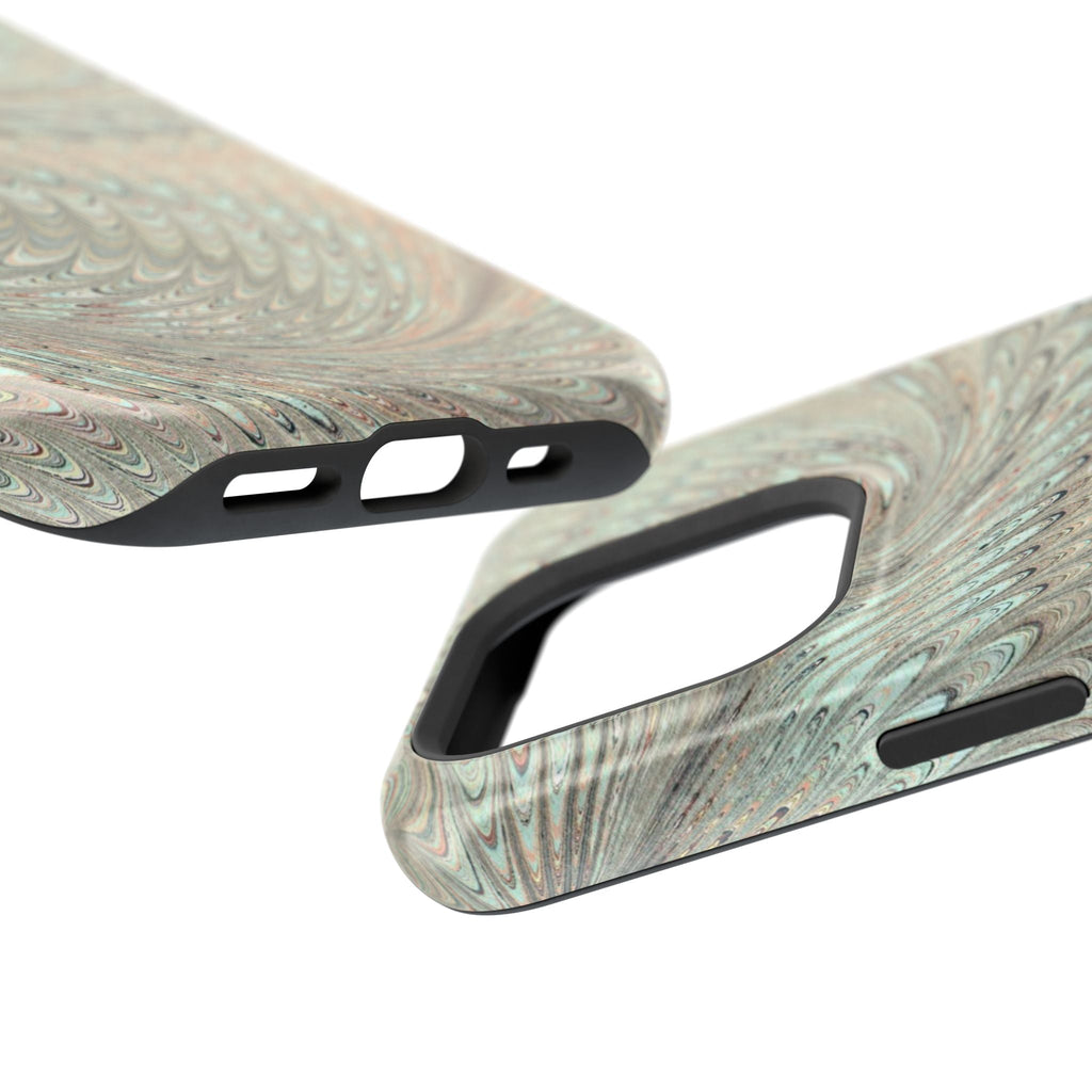 Mag Safe Italian Marble - Green Mint Dual Layer Phone Case