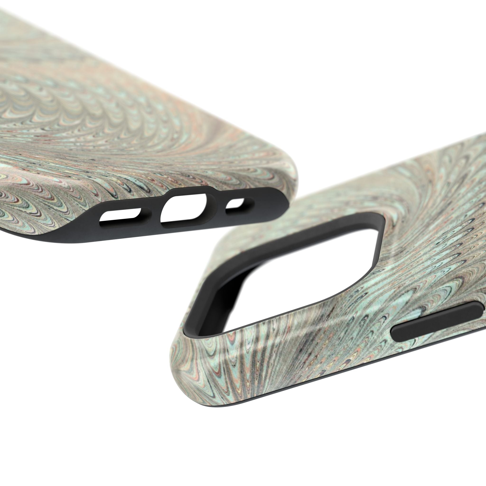 Mag Safe Italian Marble - Green Mint Dual Layer Phone Case