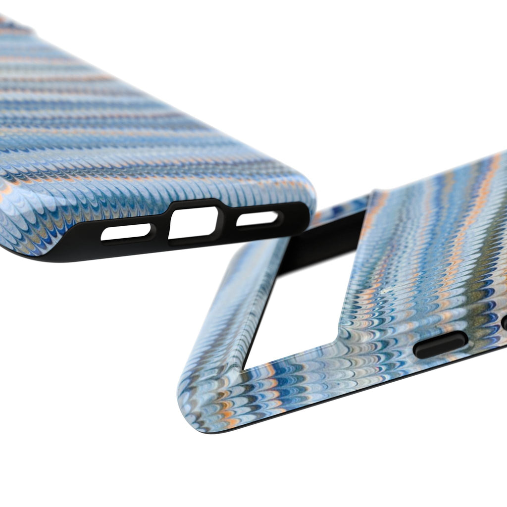 Blue Marbled Phone Cases iPhone 16 + Samsung + Apple + Google