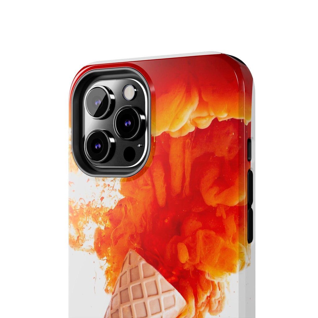 Ice Cream With Flame Of Colors Tough Phone Cases