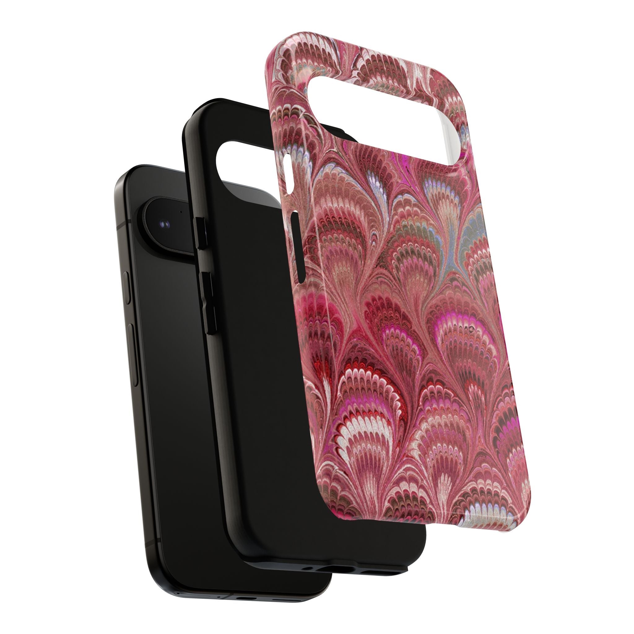 Shades of Pink Marbled Phone Case —  Dual Layer - Tough Protective Phone Cover
