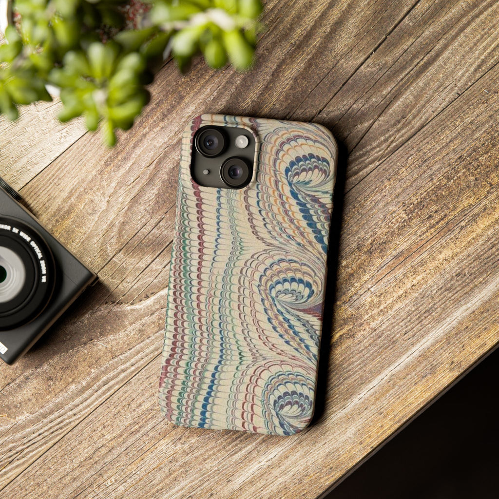 Beige and Neutrals Italian Vintage Marbled Paper Design on iPhone 17 + All Cases