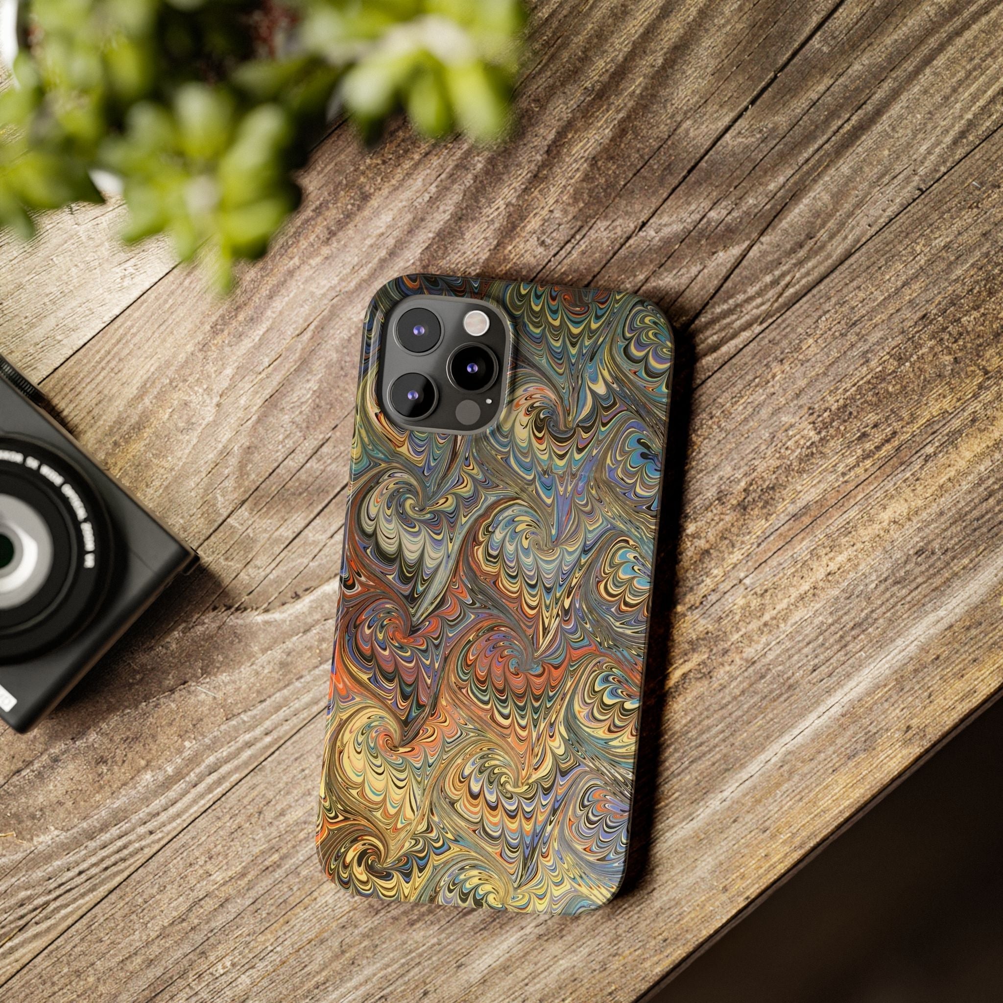 Golden Fall Colors Italian Traditional Marble Design