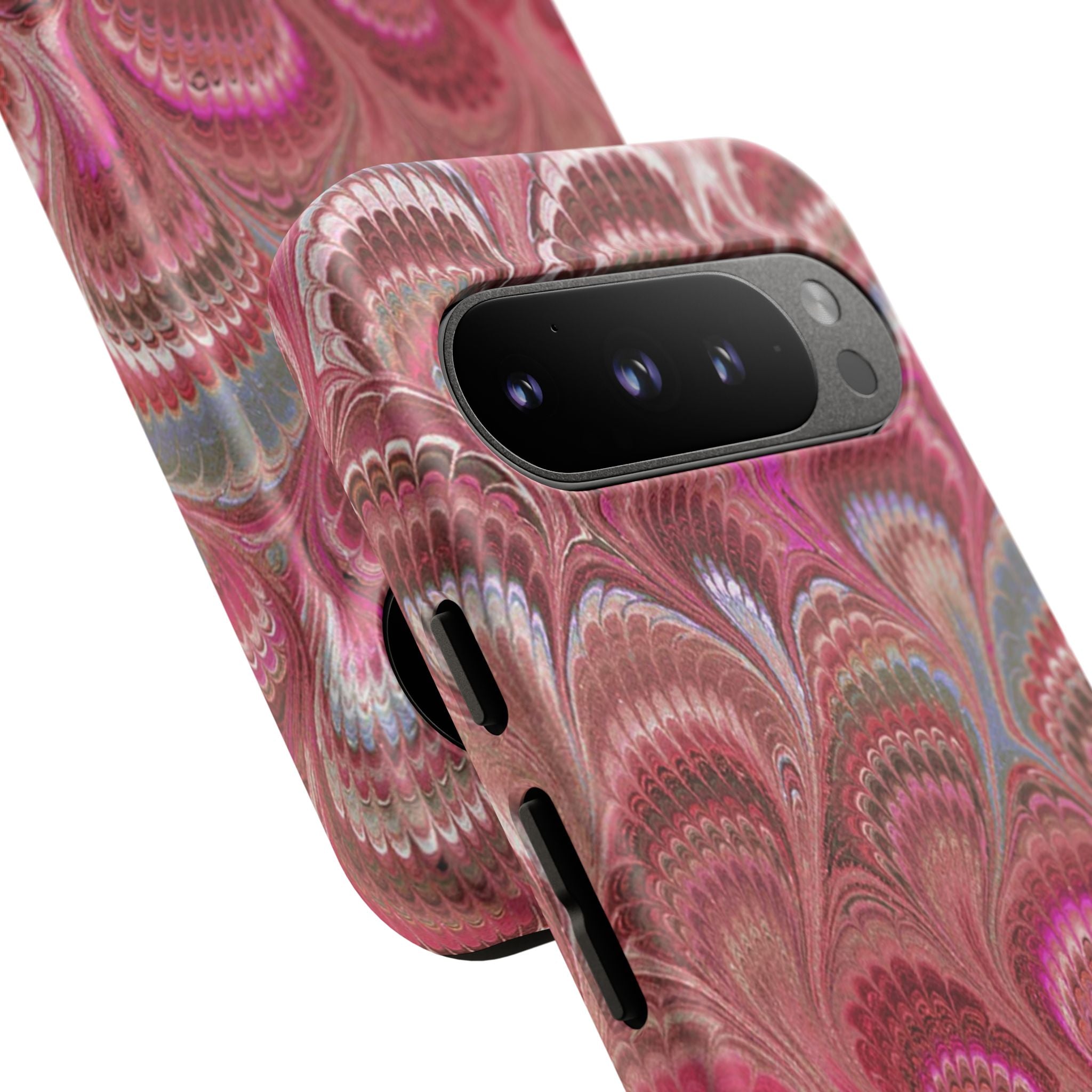 Shades of Pink Marbled Phone Case —  Dual Layer - Tough Protective Phone Cover