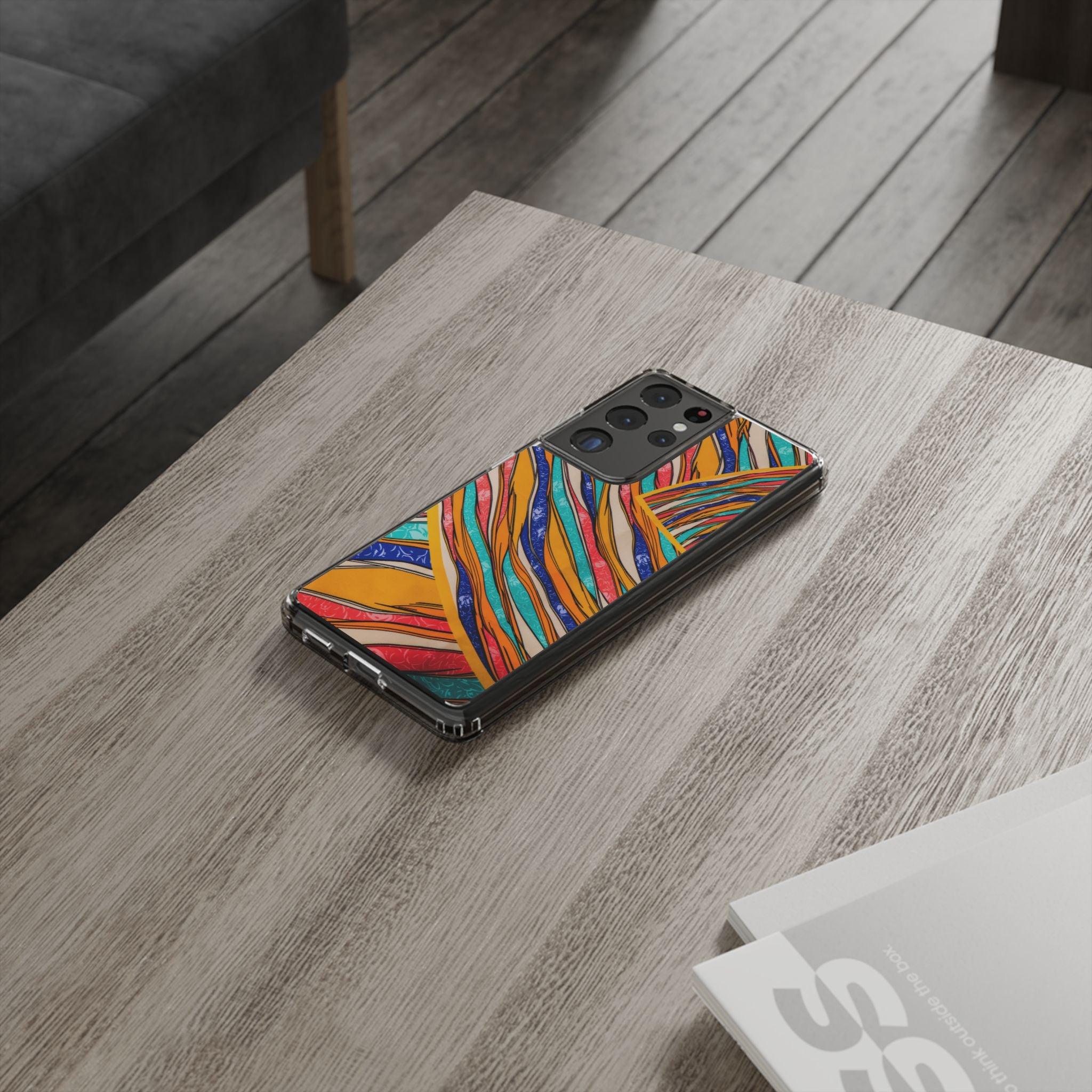 Clear Cases Stripes of  Powerful Colors