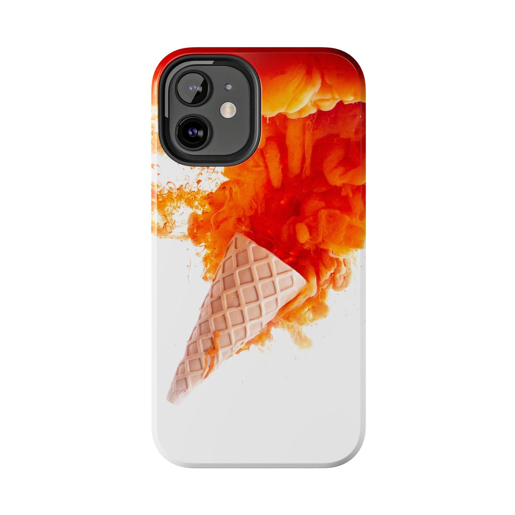 Ice Cream With Flame Of Colors Tough Phone Cases