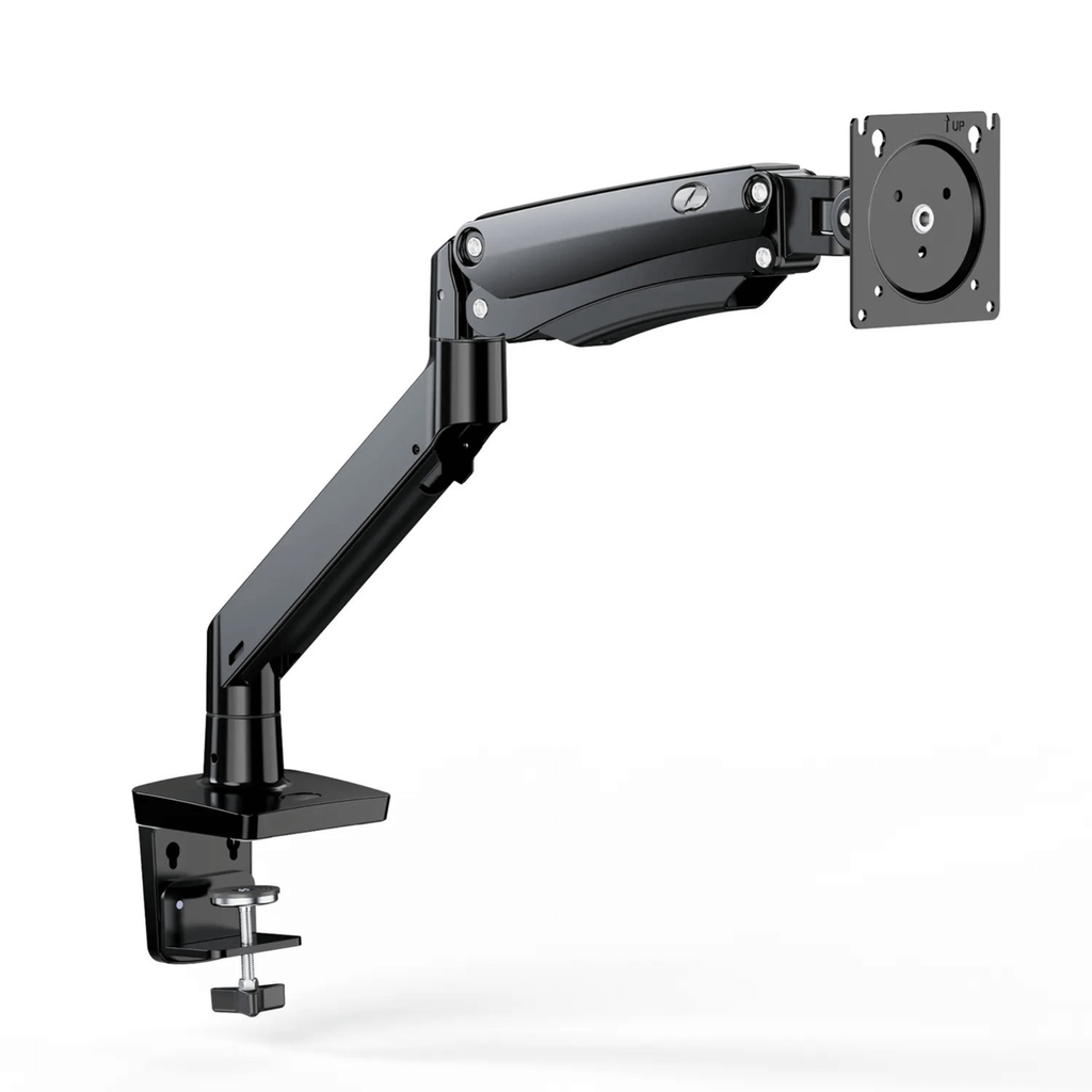 ErgoAV Gas Spring Desk Mount for Single Monitors 13" to 34" and up to 26lbs