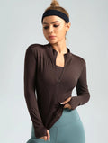 Trendy Women's Long-sleeved Tight Sports Jacket