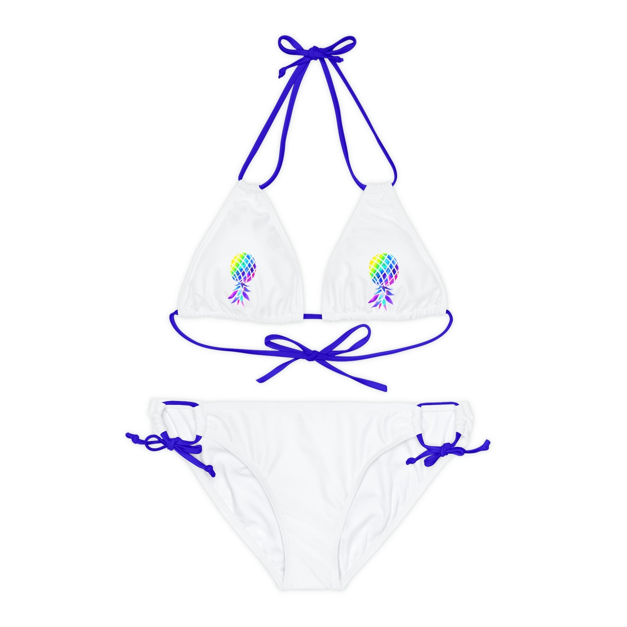 Upside down Pineapple Strappy Bikini Set
