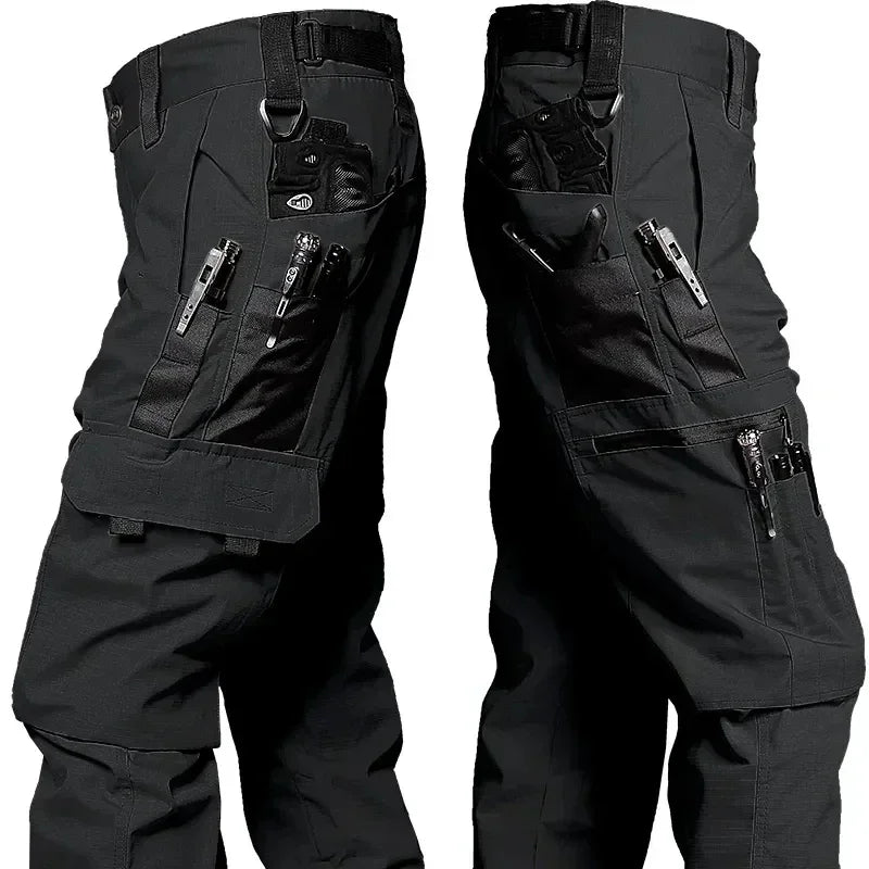 Men’s Tactical Cargo Work Pants – Multi-Pocket Waterproof Outdoor Pants for Hiking, Workwear, and Adventure