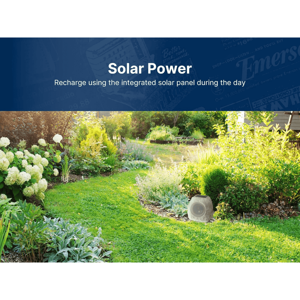 Emerson Rock Party Solar Multicolor LED Bluetooth Speaker
