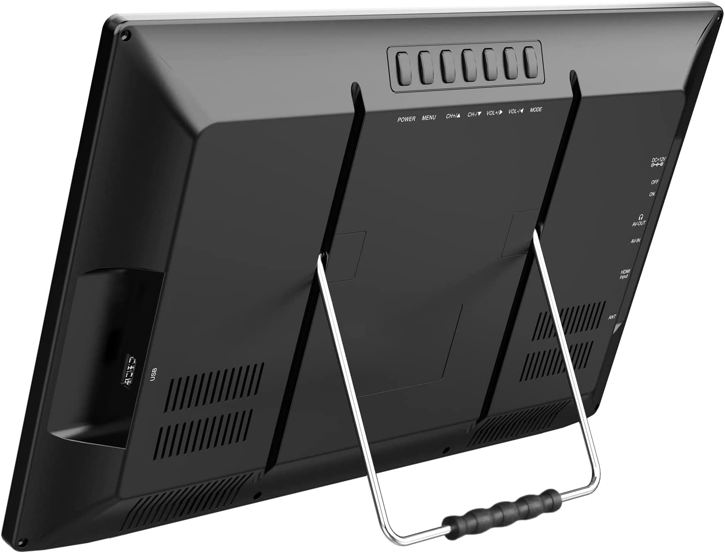 Naxa Portable 16" TV & Digital Multimedia Player with Built-in Rechargeable Lithium Battery & DC Car Cord