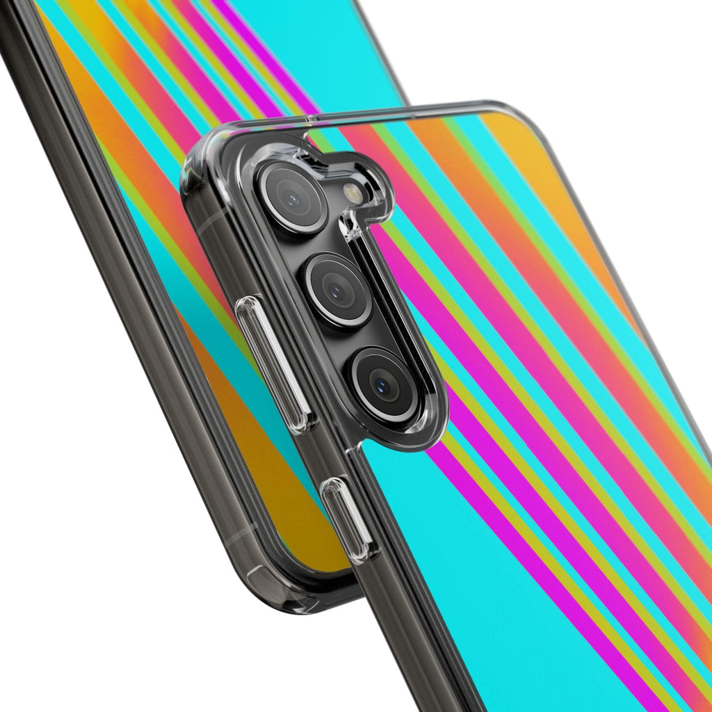 Abstract Pattern With Vibrant Color Clear Cases