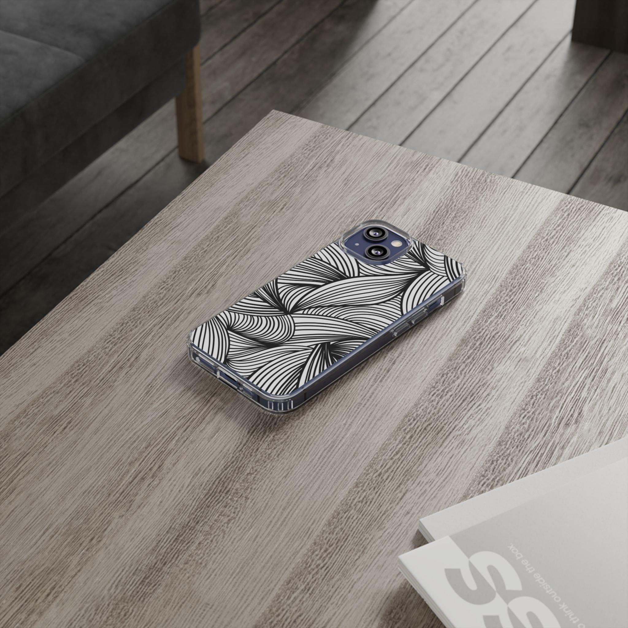 Black and White Illusion Clear Cases