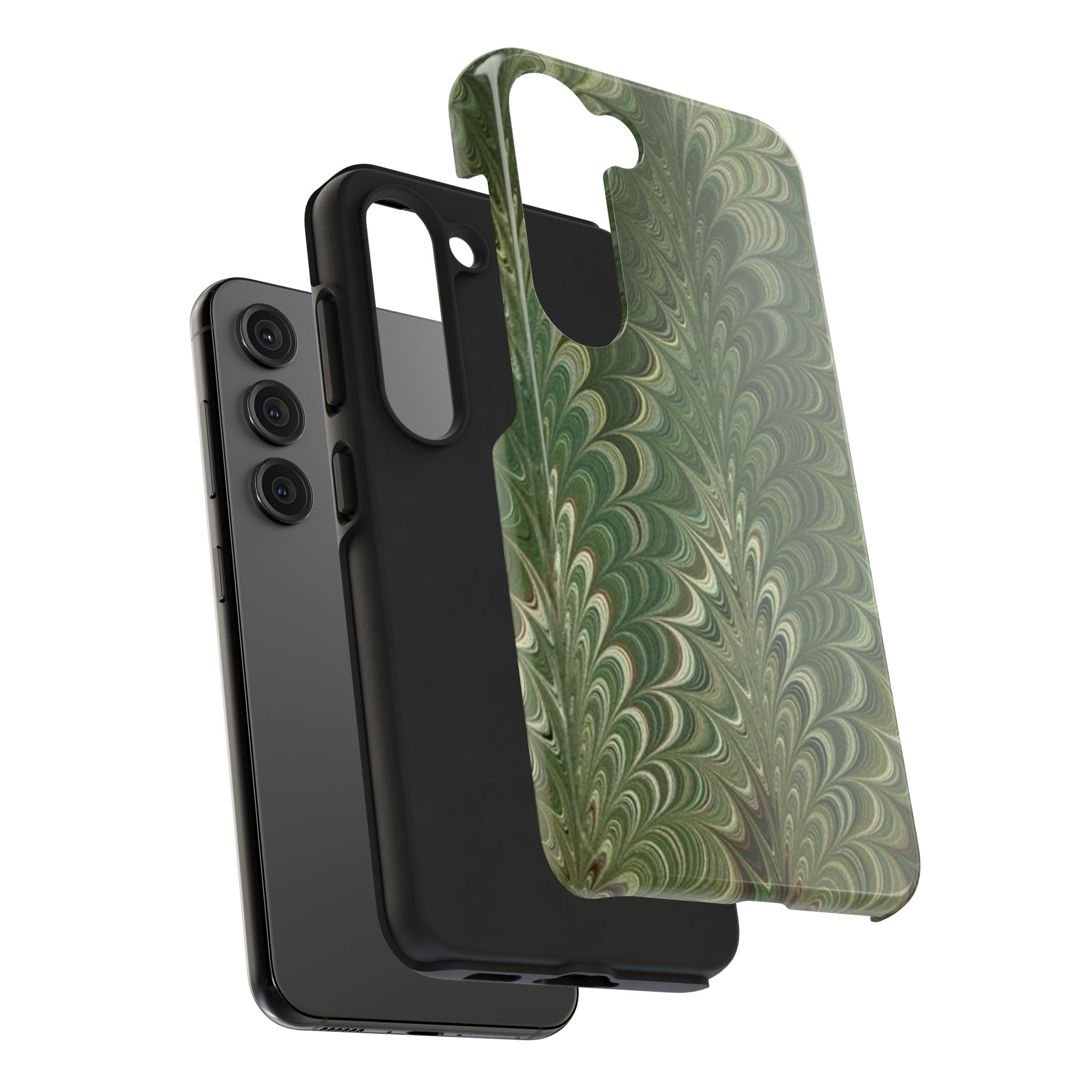 Deep Green Marble Italian Durable Phone Case
