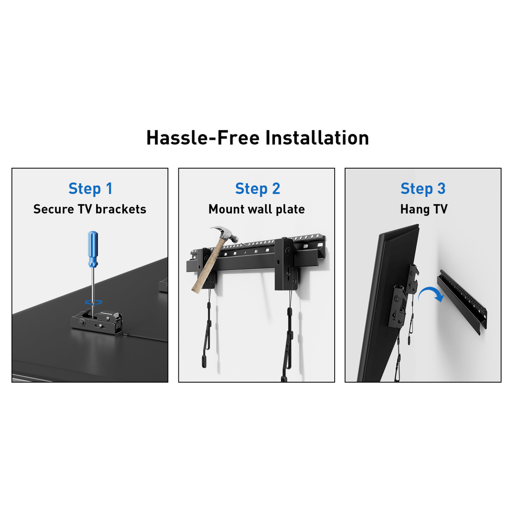 ErgoAV Large Low Profile Fixed Mount for 42" to 90" TVs
