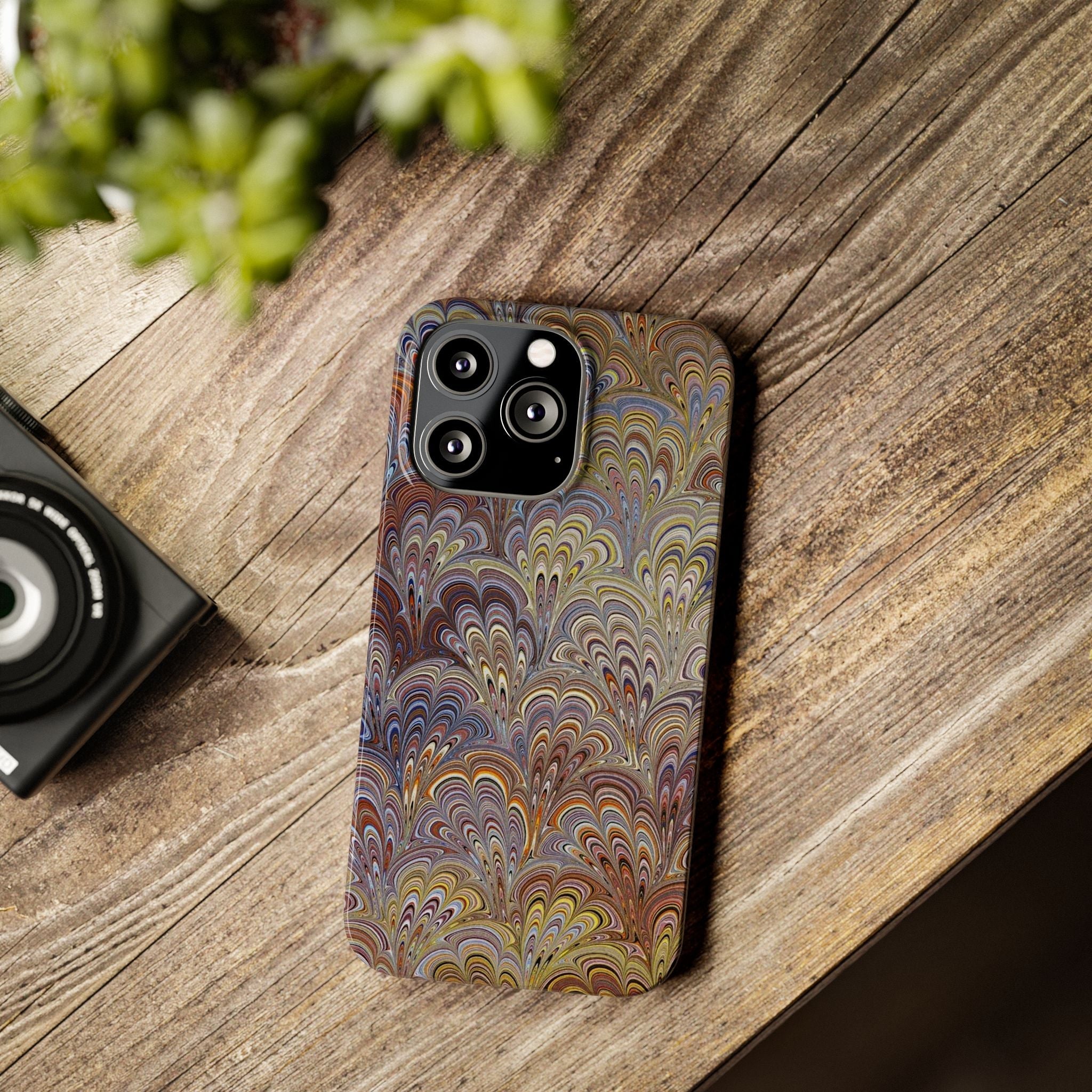 Italian Marbled Design, Multi-Colored Pallet, Slim Phone Cases, Case-Mate
