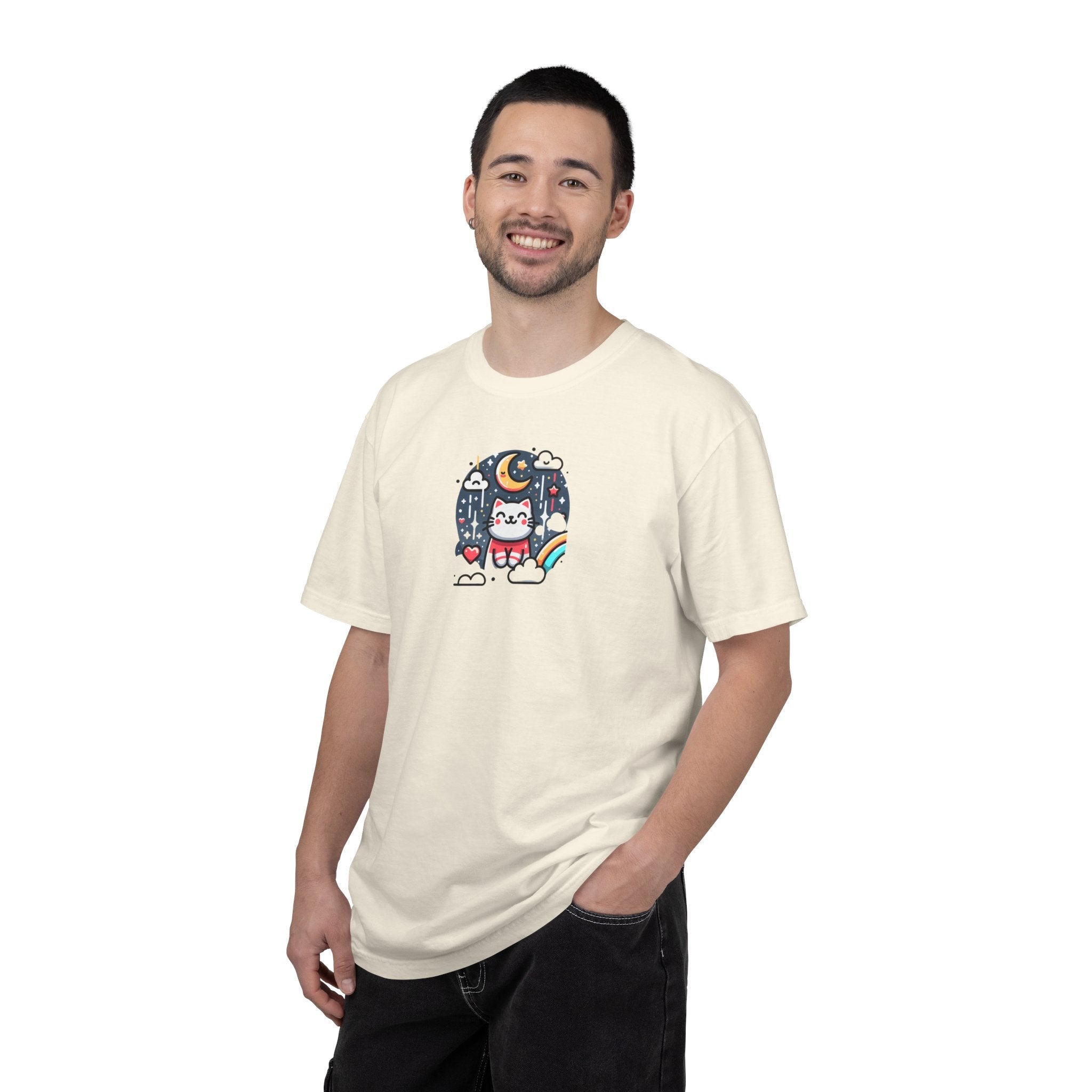 Adorable Cat Unisex Garment-Dyed T-Shirt - Ring-Spun Cotton - DipaliZ