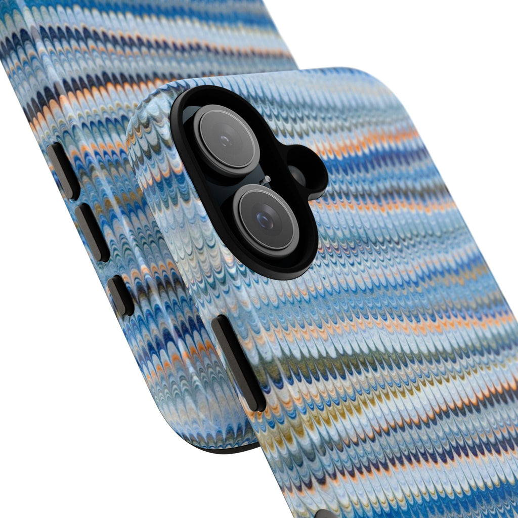 Blue Marbled Vintage Marbled Design - Tough Cases