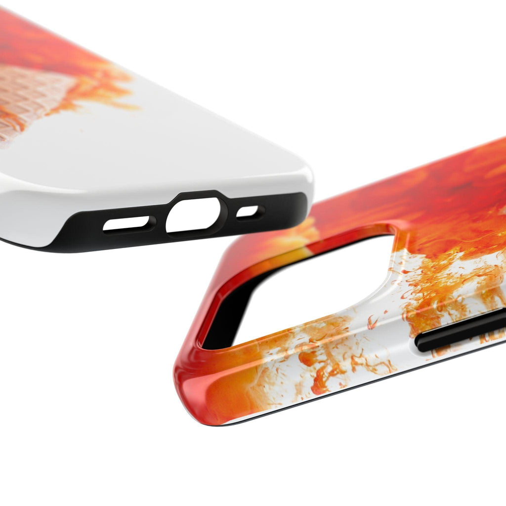 Ice Cream With Flame Of Colors Tough Phone Cases