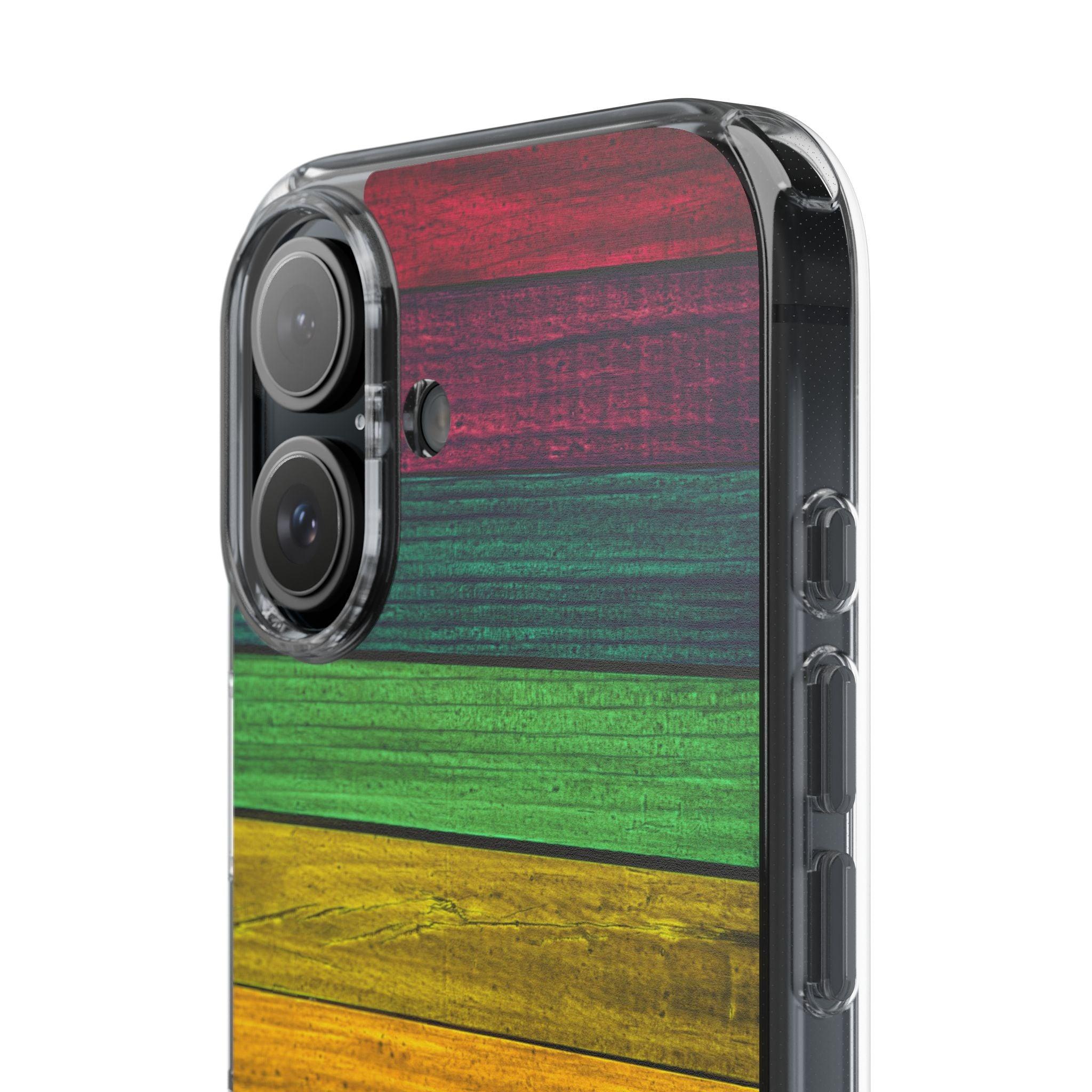 Rainbow On Woods Clear Cases