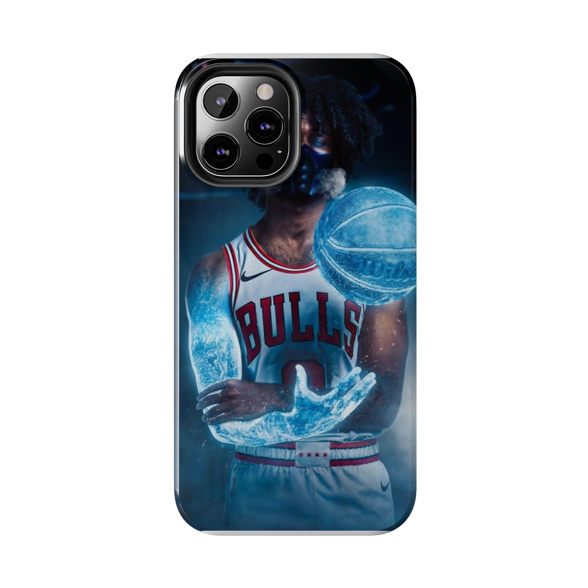 Coby White Chicago Bulls NBA Basketball Printed Tough Phone Case for iPhone & Samsung Galaxy - Dynamic Player Action Design