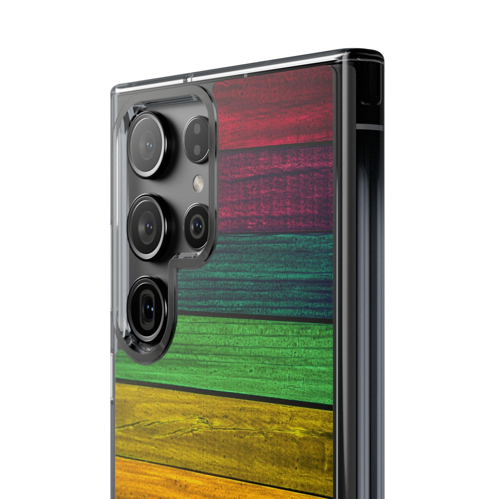 Rainbow On Woods Clear Cases