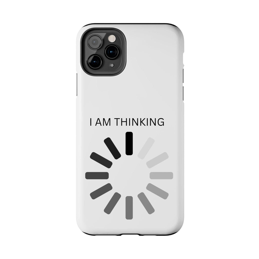 I Am Thinking To Much Text Printed Tough Phone Cases