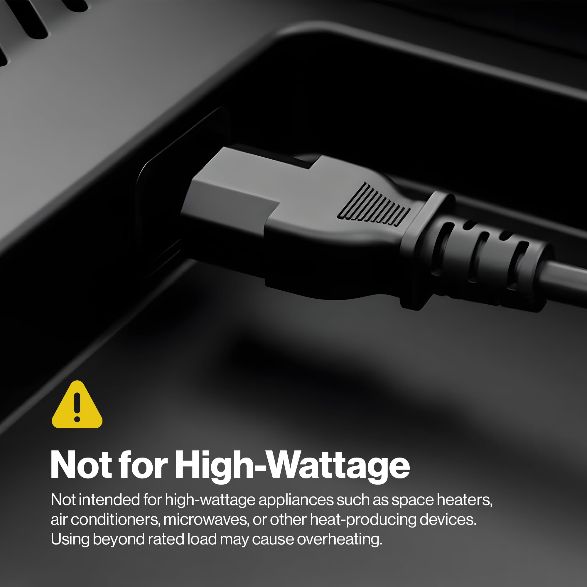 5ft 3-Prong AC Power Cord — Universal Black Power Cable for TV, Monitor, Computer, Printer & Electronics