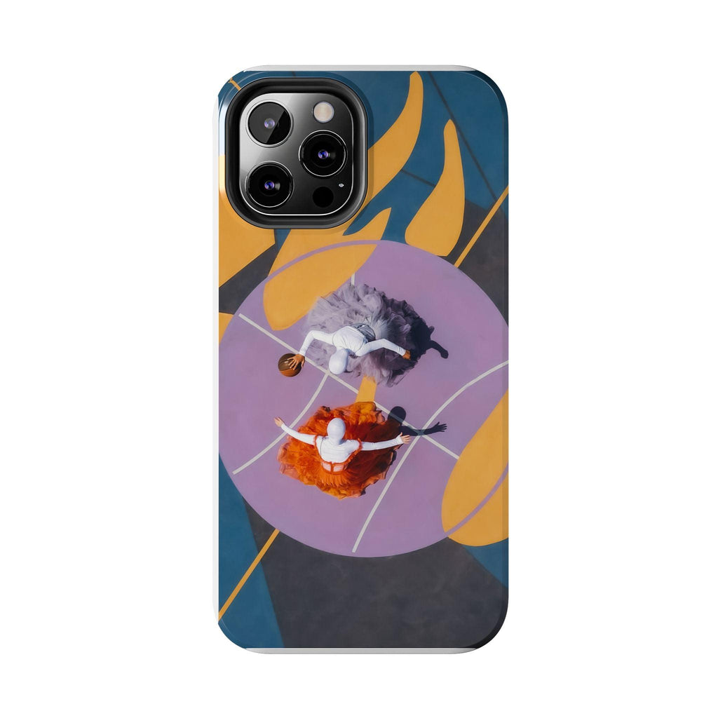 Two Womens Play basket ball Tough Phone Cases