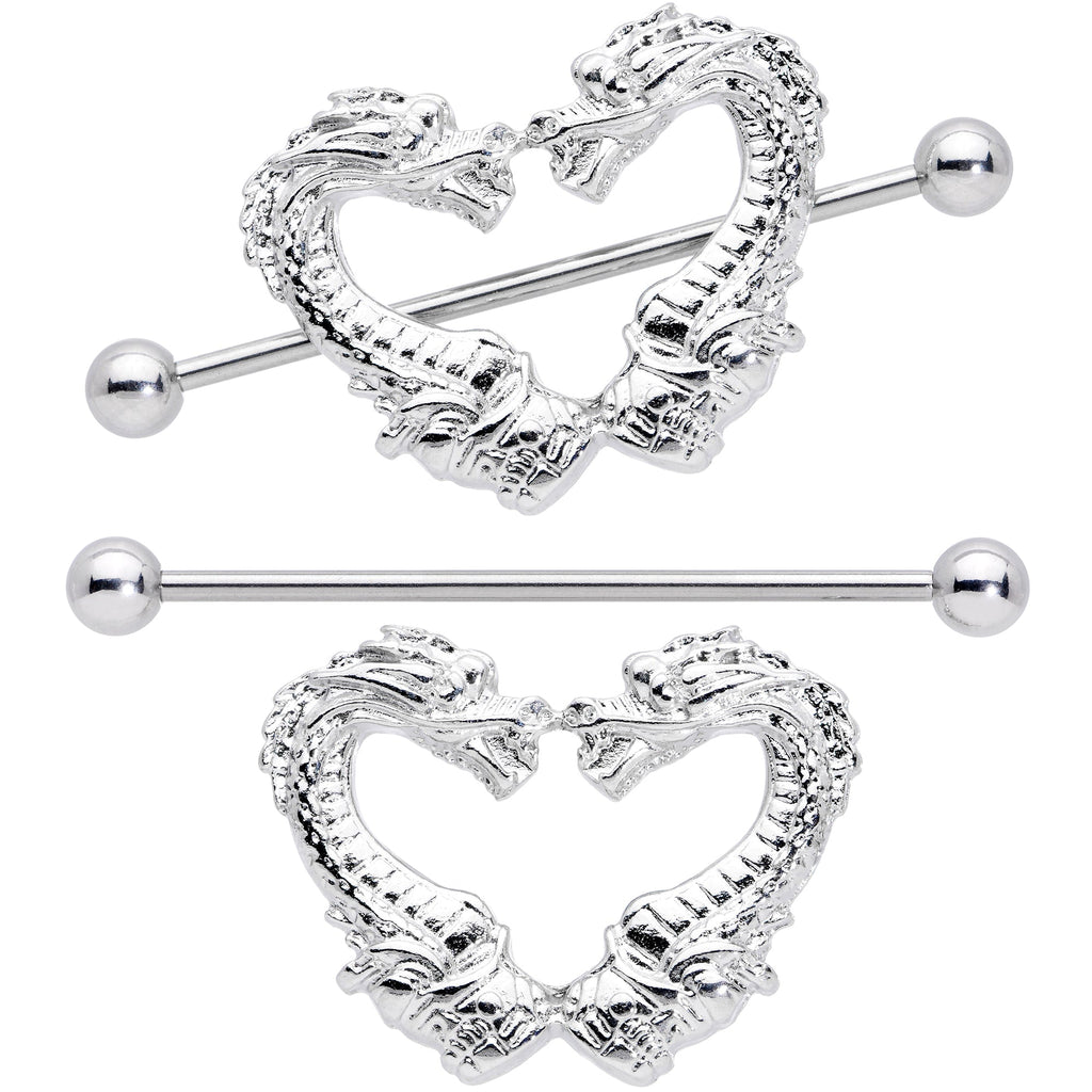 14G 13/16 Dragons Heart Nipple Shield Set