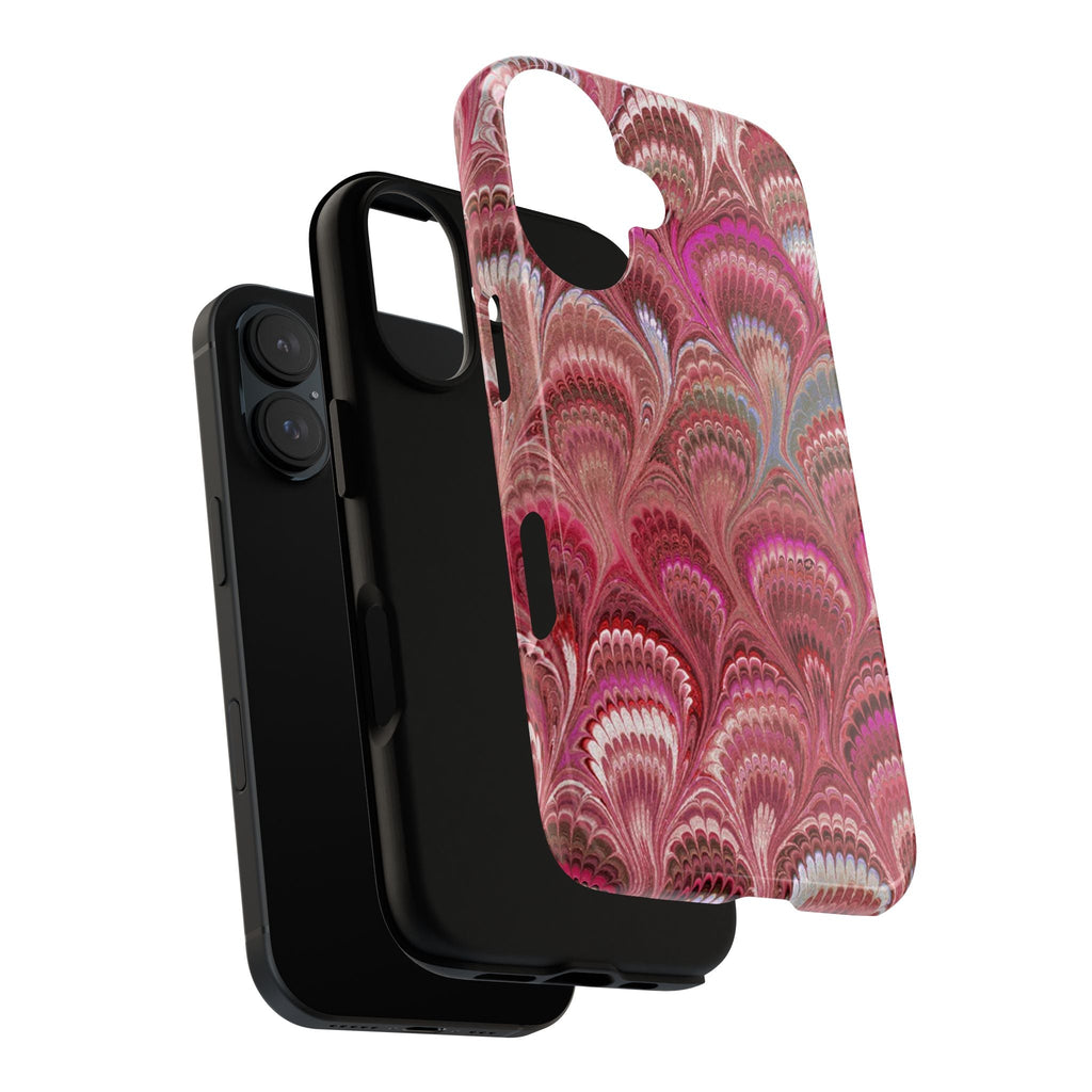 Shades of Pink Marbled Phone Case —  Dual Layer - Tough Protective Phone Cover