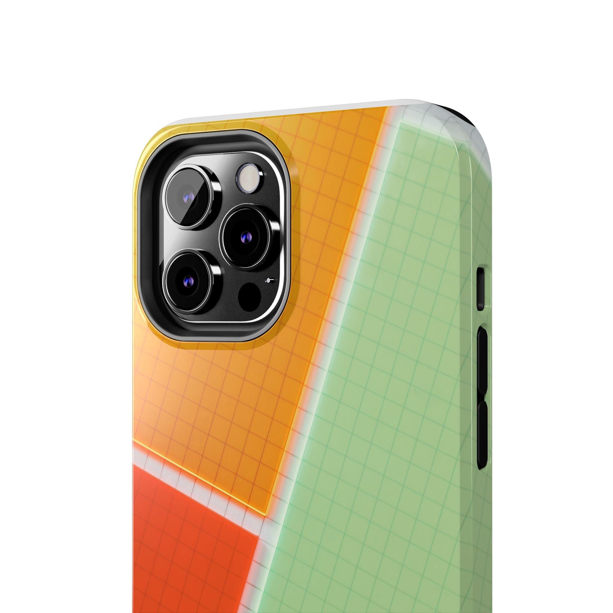Four Colors Blocks With Shades Tough Phone Cases