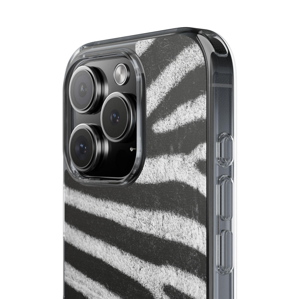 Clear Cases Black and White Zebra Stripes
