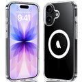 iPhone 17 Magnetic Case Clear — 42 Built-In Magnets, Transparent Anti-Scratch Shockproof Slim Cover, Compatible with MagSafe & Wireless Charging