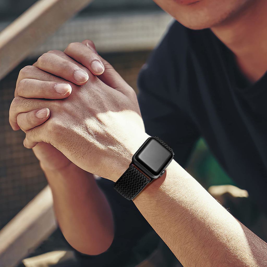 Apple Watch Elastic Nylon Band — Stretchy Solo Loop for Series 1-11, SE & Ultra 38mm-49mm