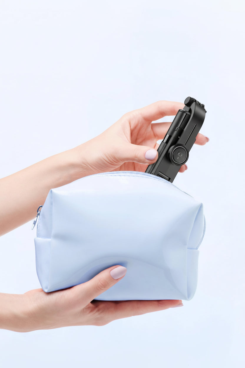 Portable Selfie Stick, 4 in 1 Extendable Phone Tripod Stand with Detachable Wireless Remote & Phone Holder 360° Rotating Mini Travel Tripod Compatible with iPhone 16/15/14/13 Pro/Android/Gopro