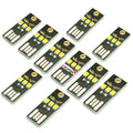 Mini USB LED Lights 10 Pack — Ultra Slim Portable Light for Laptop, Keyboard, Power Bank & Camping