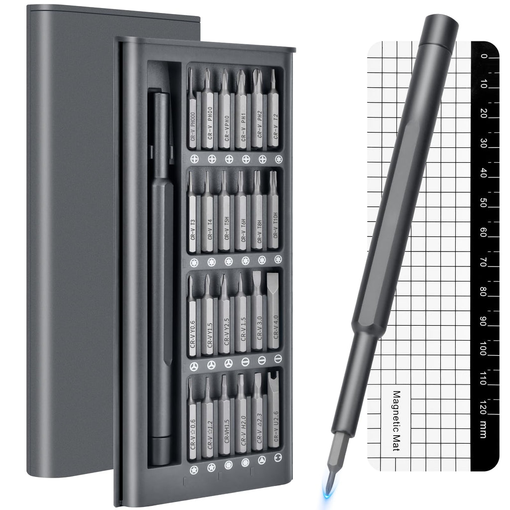 25-in-1 Precision Screwdriver Set — Magnetic Mini Repair Kit for iPhone, MacBook, Watch, Glasses & Electronics