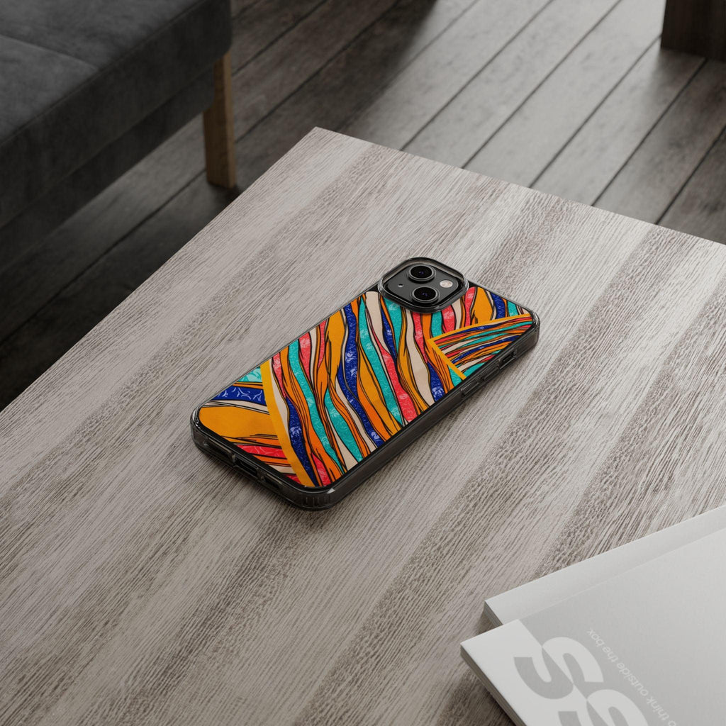 Clear Cases Stripes of  Powerful Colors