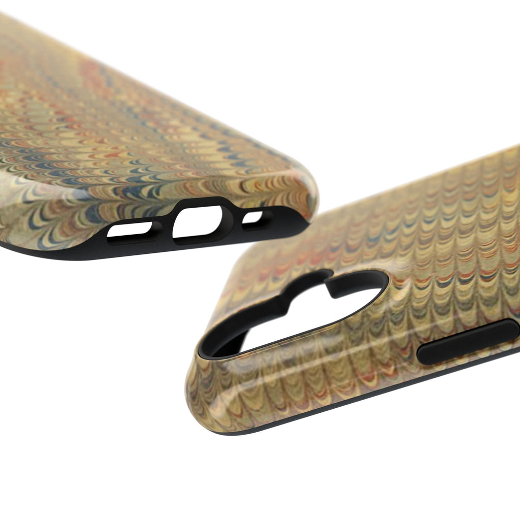 Golden Marbled Durable Phone Case - Dual Layer - Matte or Glossy