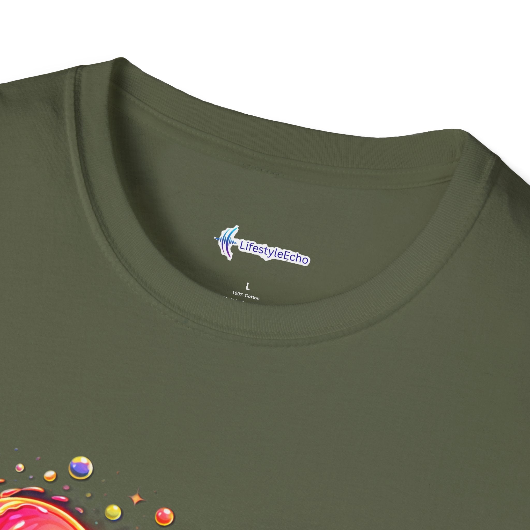 Melting Hearts Tee - Vibrant Double Heart Graphic T-Shirt