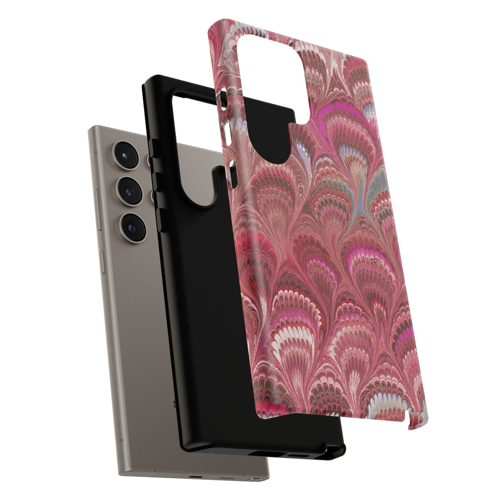 Shades of Pink Marbled Phone Case —  Dual Layer - Tough Protective Phone Cover