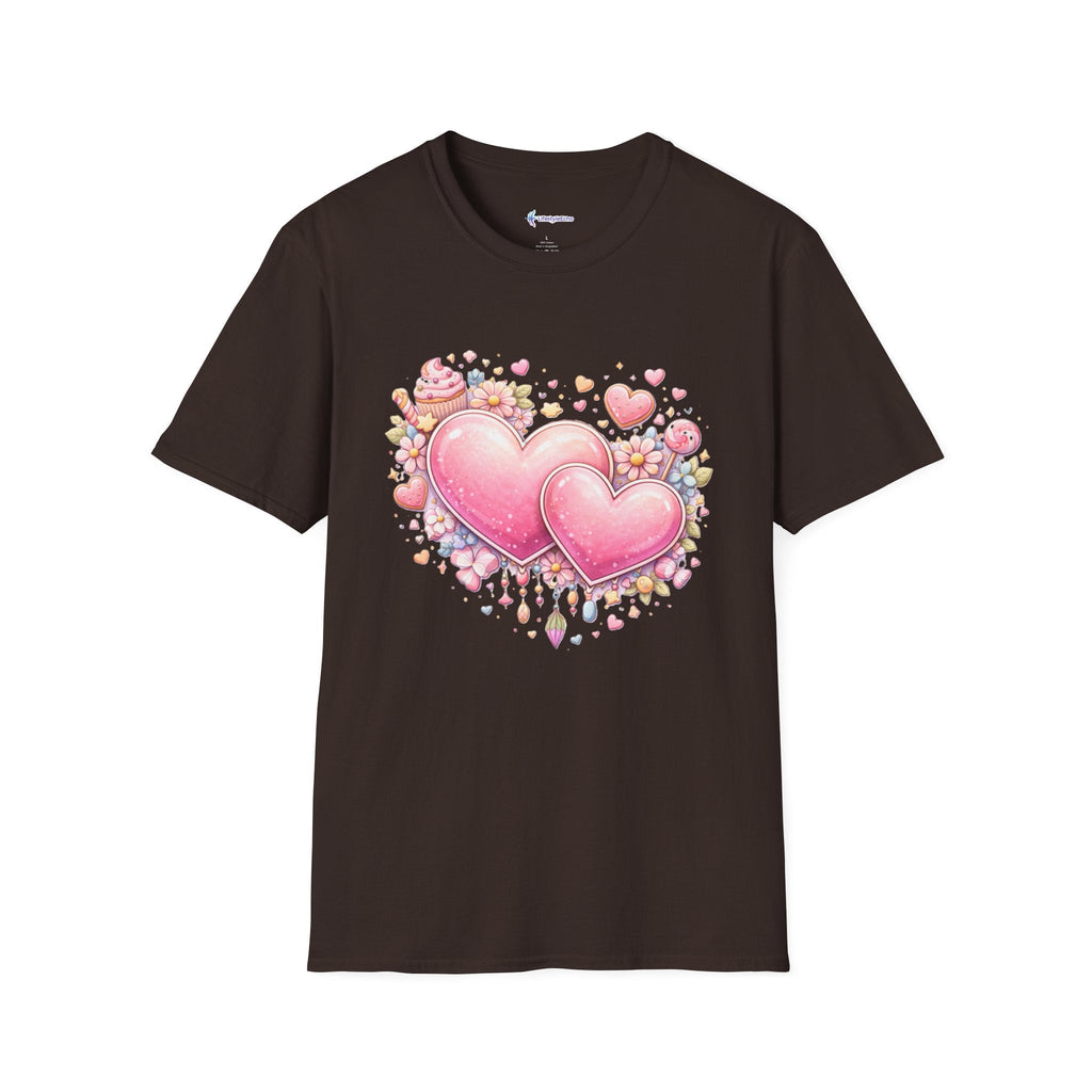 Boho Heart Tee - Bohemian Hearts Graphic T-Shirt