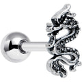 16G 1/4 Regal Medieval Dragon Cartilage Tragus Earring