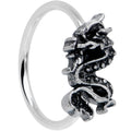 20G 5/16 Regal Medieval Dragon Nose Hoop