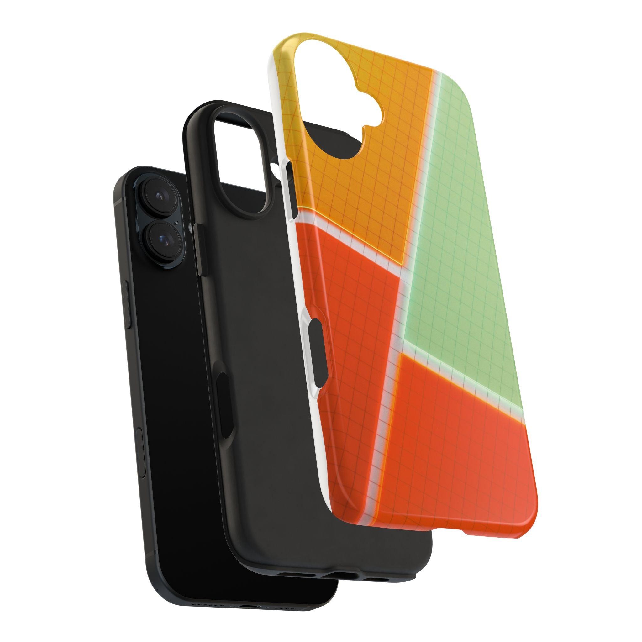 Four Colors Blocks With Shades Tough Phone Cases